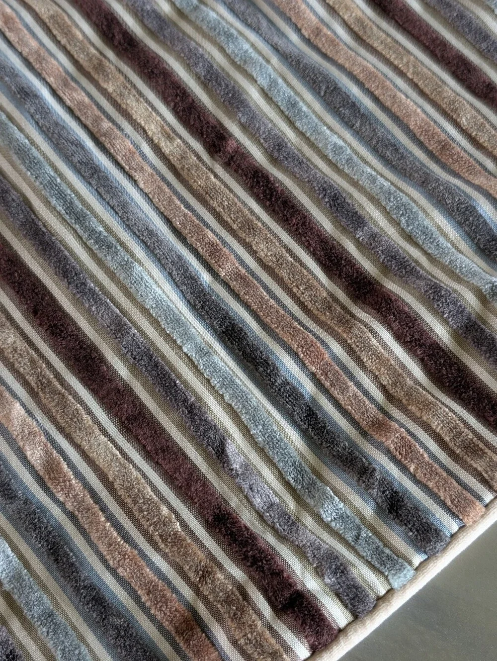 Yangest Textured Brown Multi Striped Lumbar Body Pillow Cover Size 19.5